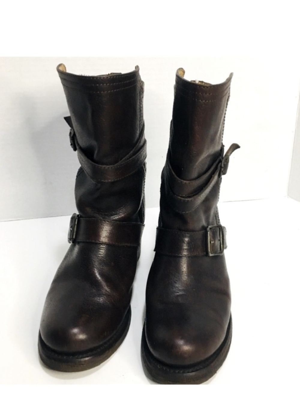 FRY Vera Brown Genuine Leather Ankle Boots Size 6B